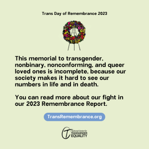 10 - on trans day of remembrance