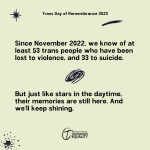 9 - on trans day of remembrance